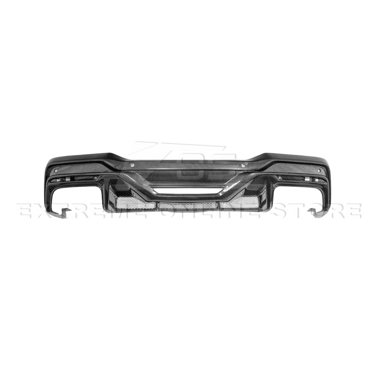 Ford Mustang S650 Dark Horse Style Dry Carbon Fiber Rear Bumper Diffuser 2024-Up