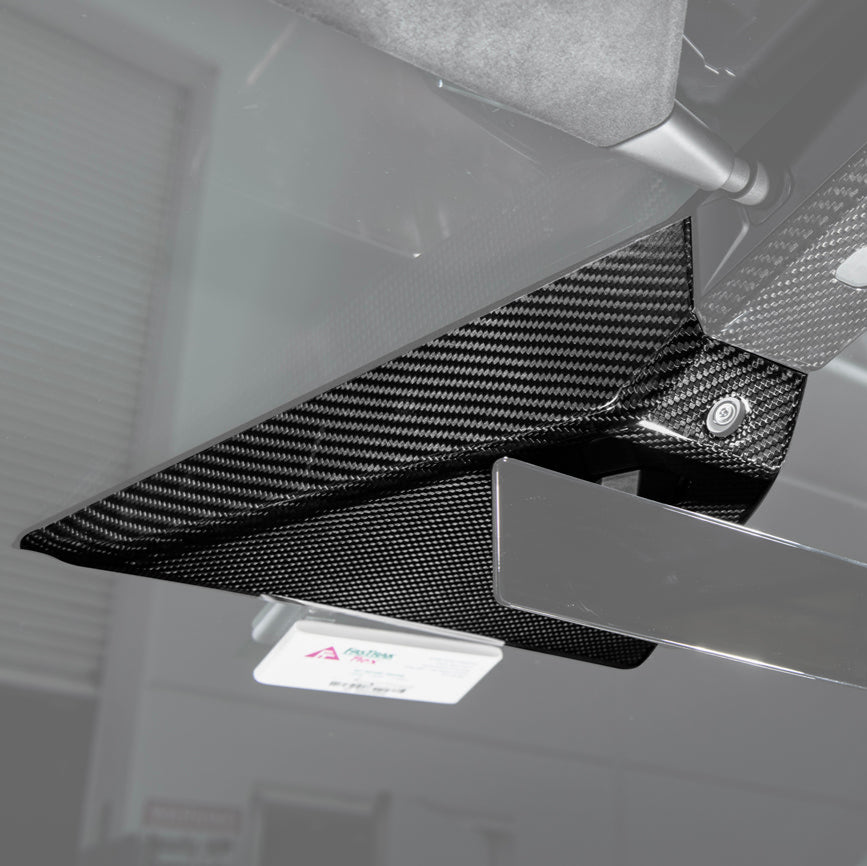 Tesla Cybertruck Factory Style Dry Carbon Fiber Rear View Mirror Upper Cover 2024-Up