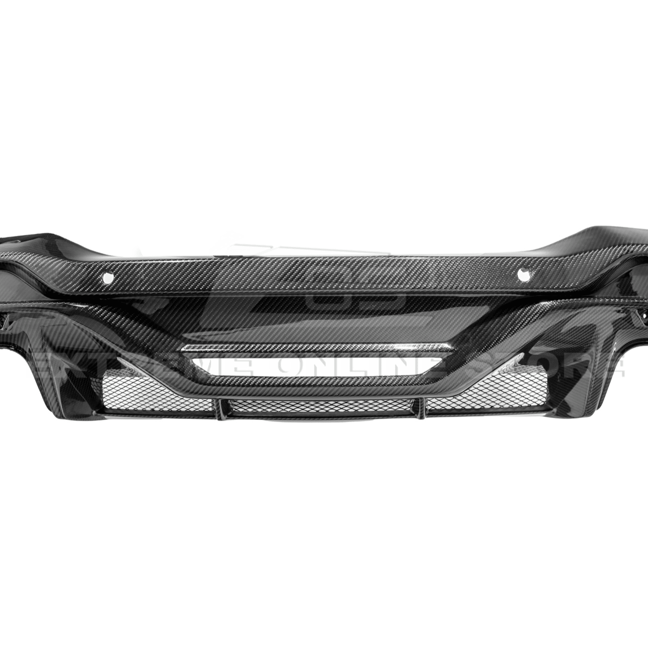 Ford Mustang S650 Dark Horse Style Dry Carbon Fiber Rear Bumper Diffuser 2024-Up