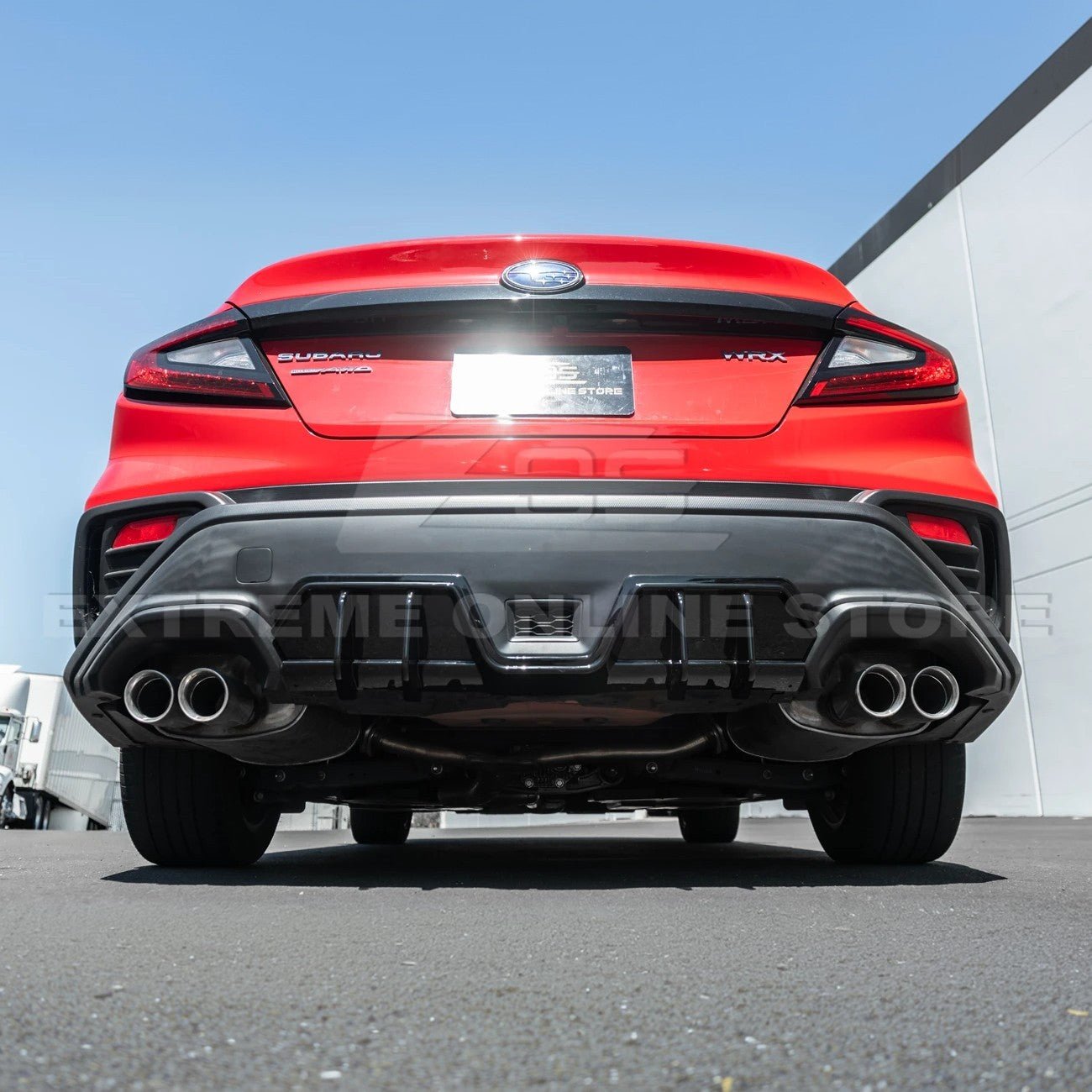 Subaru WRX VB JDM Performance Style Matte Gloss Black Rear Bumper Diffuser 2022-Present