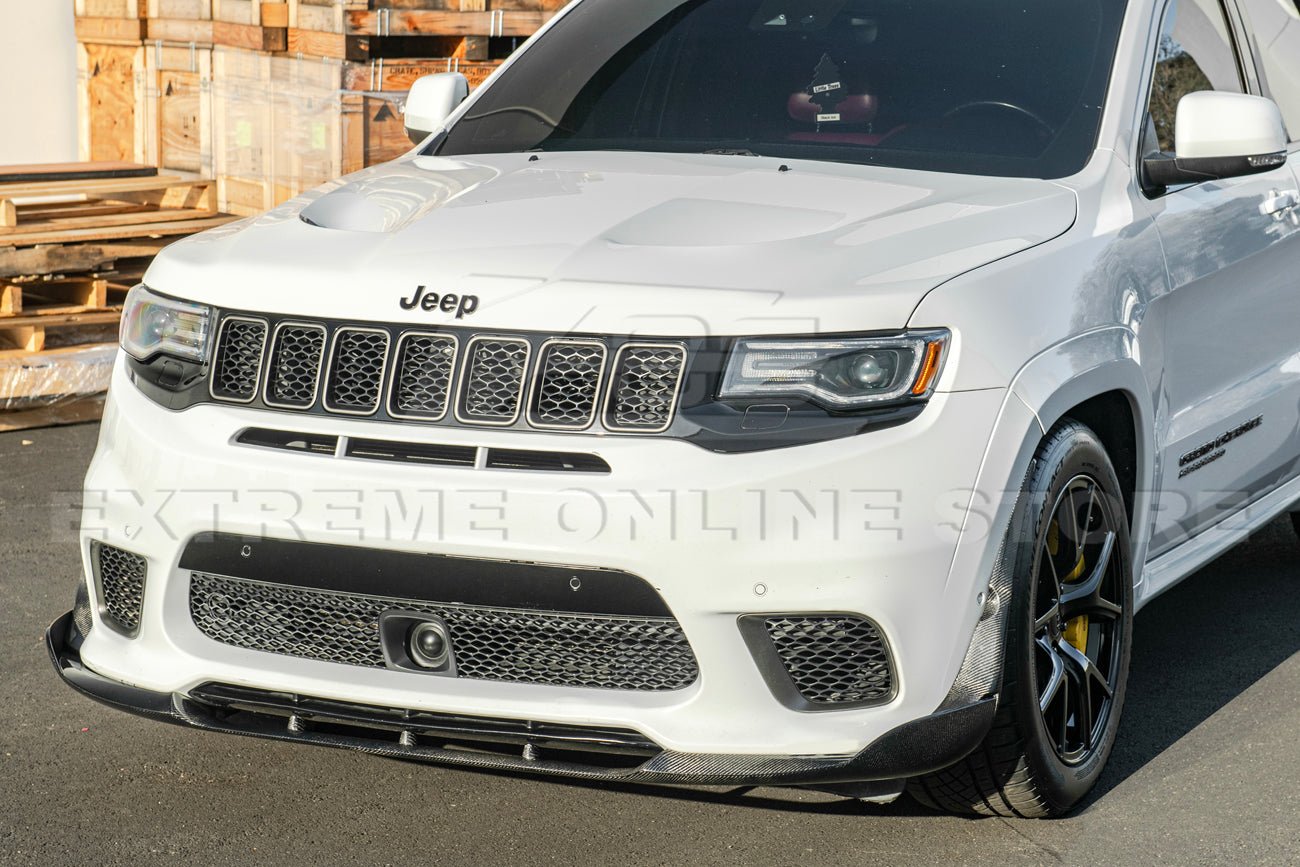 Jeep Grand Cherokee WK2 SRT Trackhawk Carbon Fiber Front Lip Splitter 2017-2021