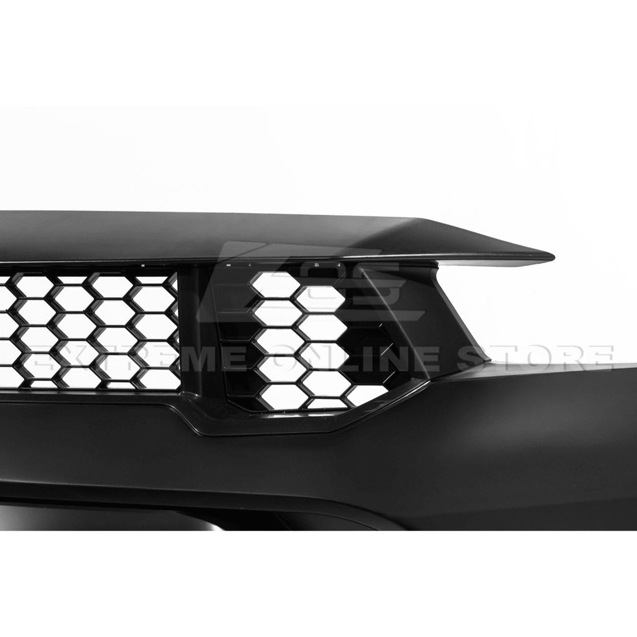 Mustang S650 GTD Style Primed Front Bumper Conversion Kit Grille Lip 2024-Up