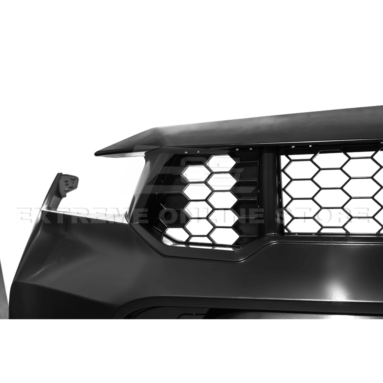 Mustang S650 GTD Style Primed Front Bumper Conversion Kit Grille Lip 2024-Up