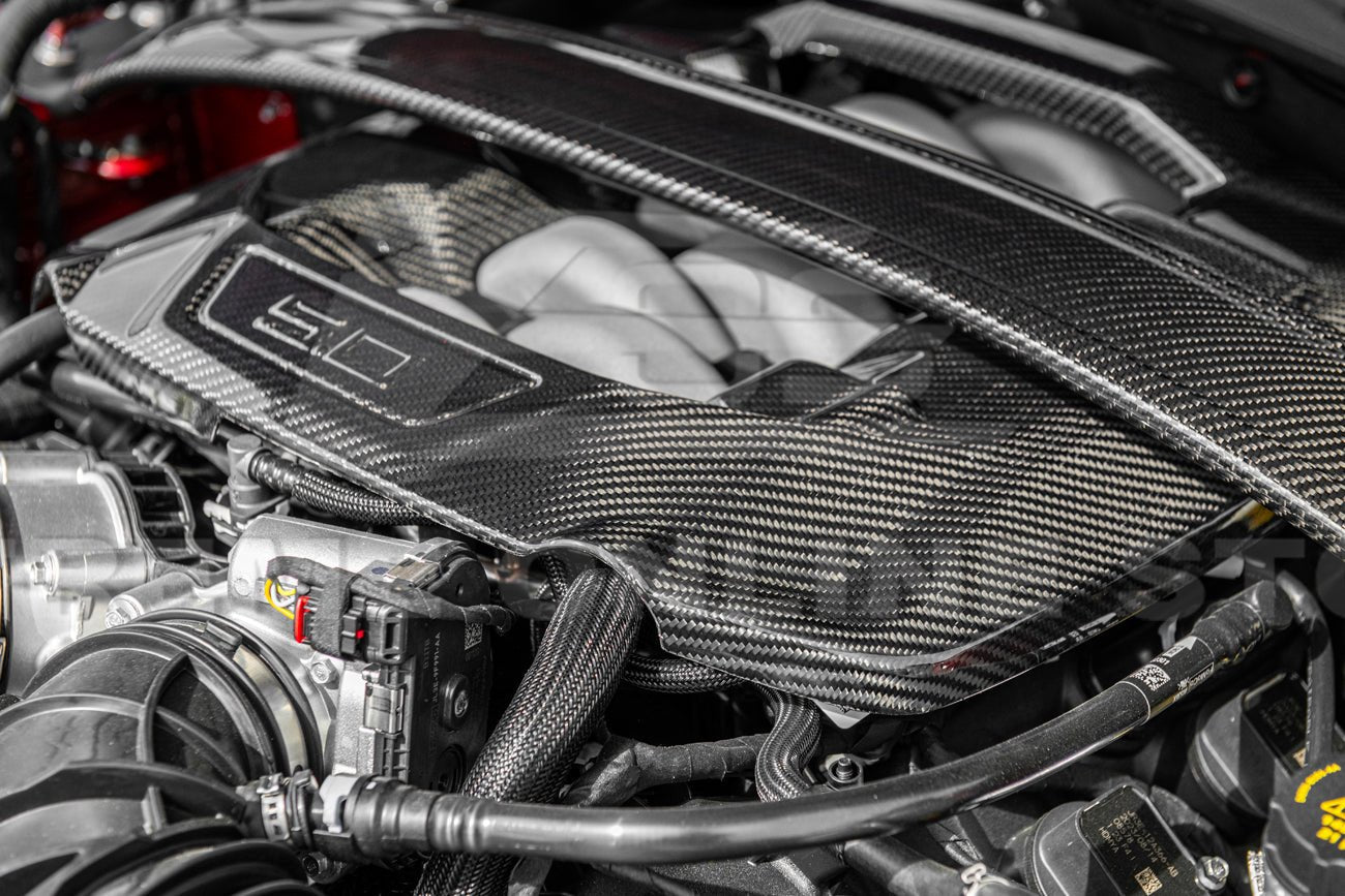 Ford Mustang S650 Dry Carbon Fiber Engine Strut Bar Brace 2024-Up