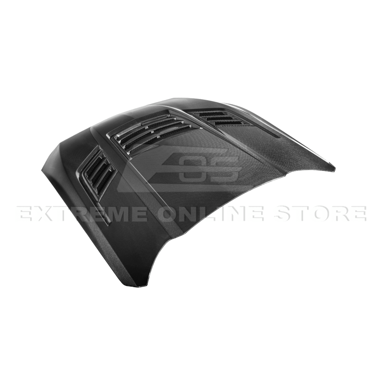 Ford Mustang S650 Super Snake Style Carbon Fiber Front Hood Vented Cover 2024-Up