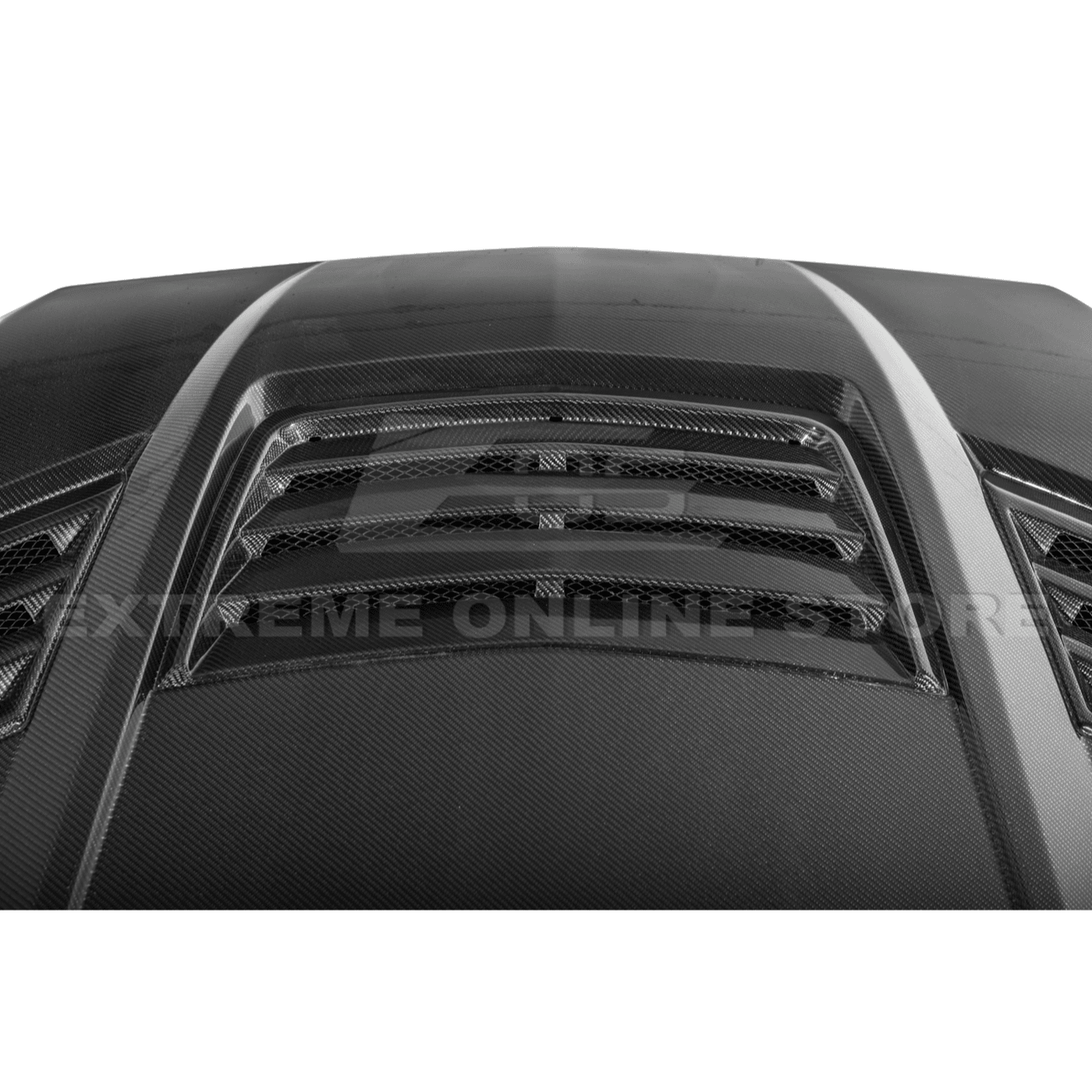 Ford Mustang S650 Super Snake Style Carbon Fiber Front Hood Vented Cover 2024-Up