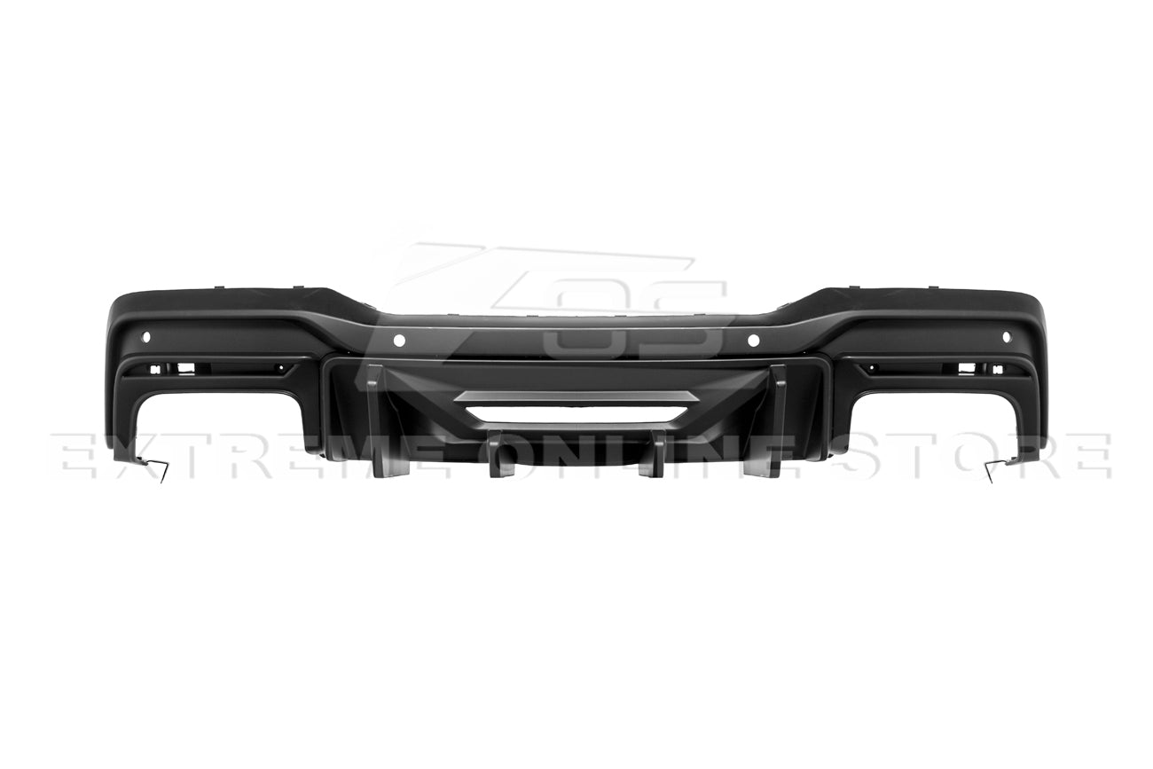 Ford Mustang S650 GT Style Matte Black Rear Bumper Diffuser Dual Tips 2024-Up