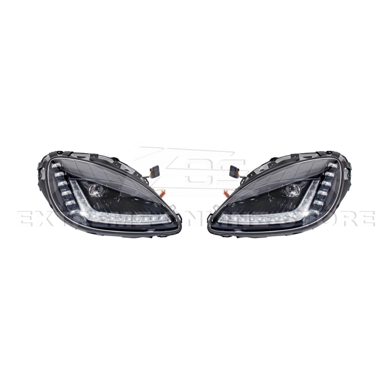 Corvette C6 C7 Style Projector LED Sequential Signal Turn Headlights 2005-2013