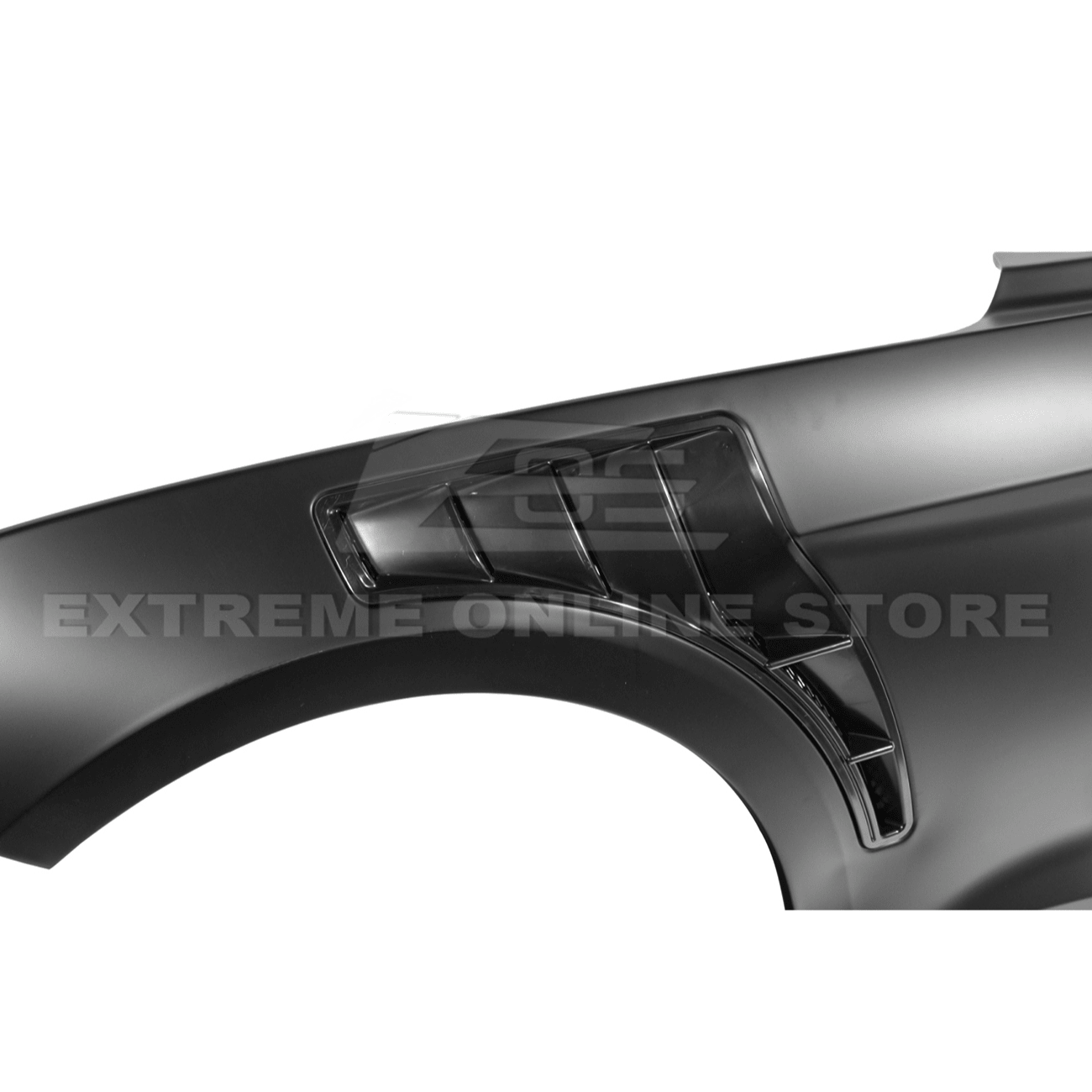 Mustang S550 GTD Style Primed Black Front Side Vented Fenders 2018-2023