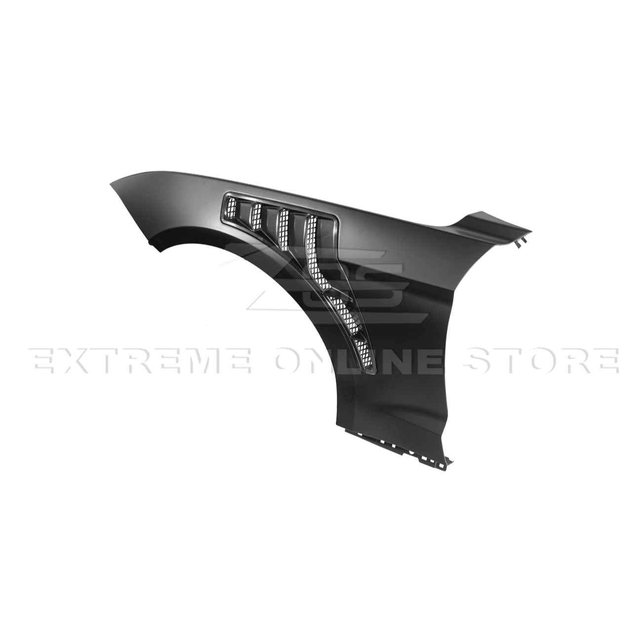 Mustang S550 GTD Style Primed Black Front Side Vented Fenders 2018-2023