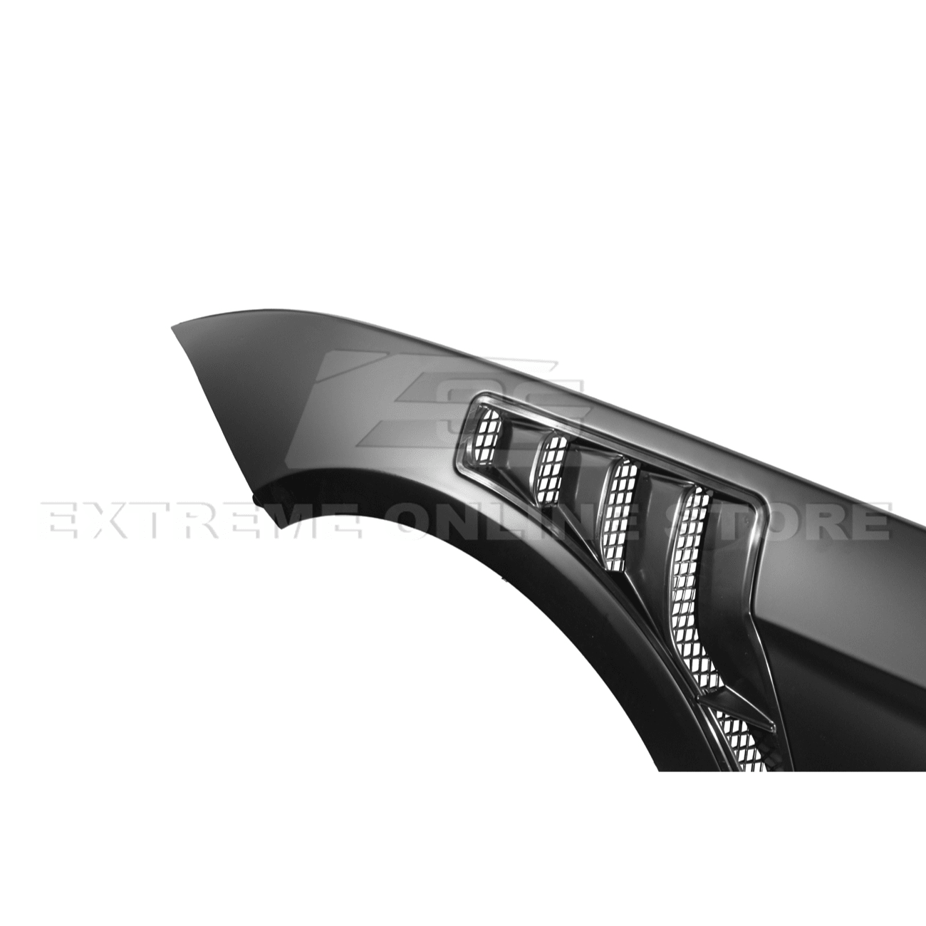 Mustang S550 GTD Style Primed Black Front Side Vented Fenders 2018-2023