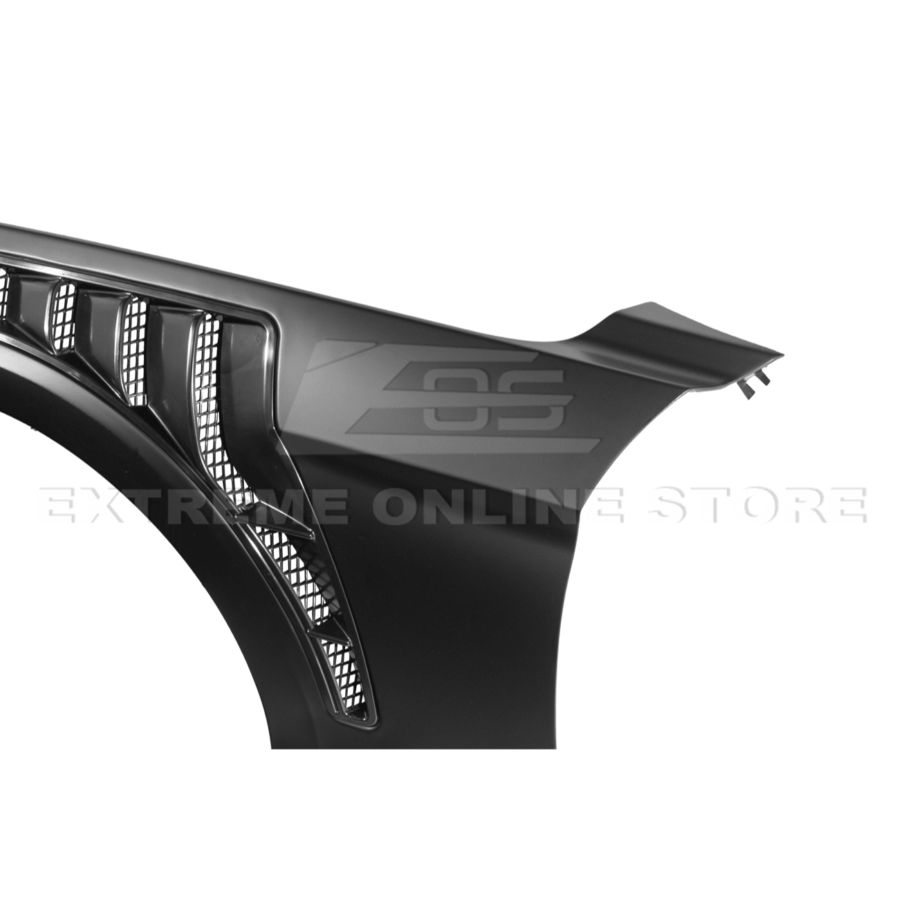 Mustang S550 GTD Style Primed Black Front Side Vented Fenders 2018-2023