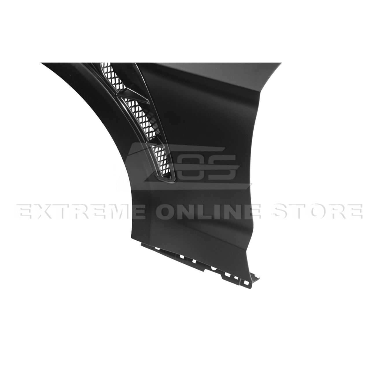 Mustang S550 GTD Style Primed Black Front Side Vented Fenders 2018-2023