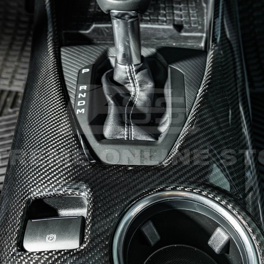 Ford Mustang S650 Factory Style Dry Carbon Fiber All Inclusive Center Console Cover 2024-Up