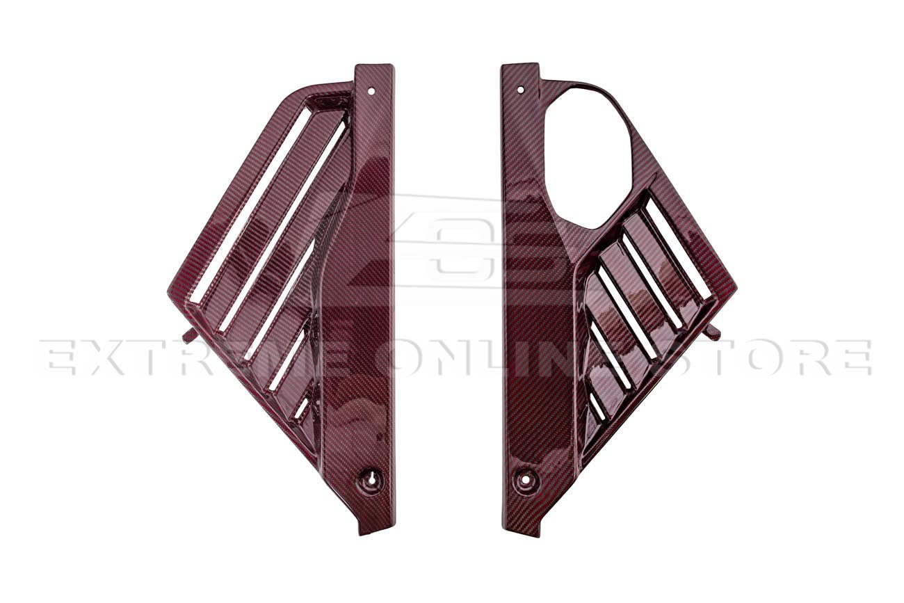 Chevrolet Corvette C8 Z06 Dry Red Carbon Engine Bay Panel Cover Kit 2023-Up