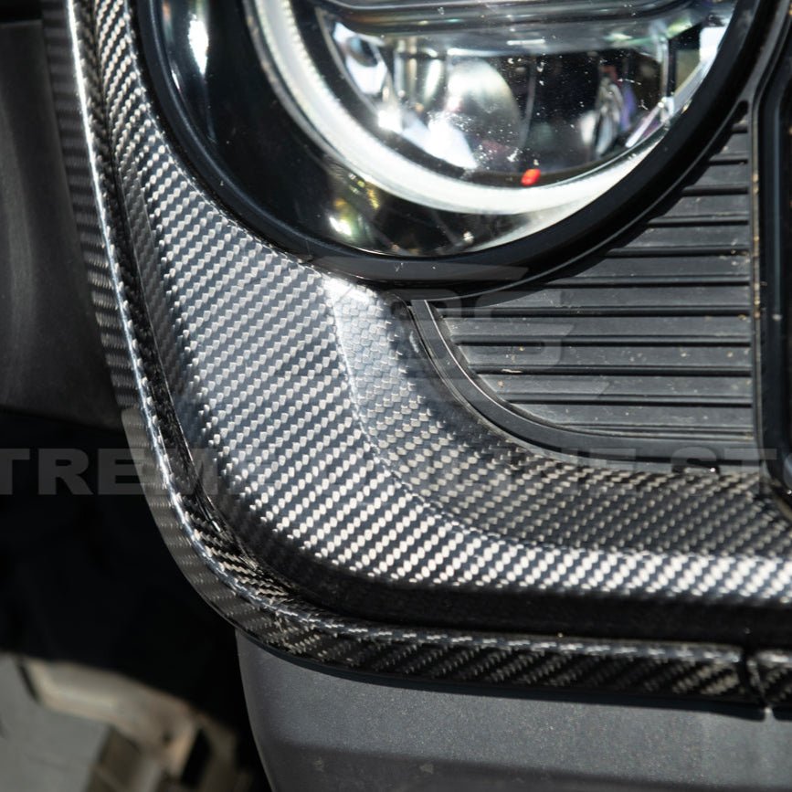 Jeep Wrangler Gladiator Carbon Fiber Front Bumper Grille Replacement 2024-Up