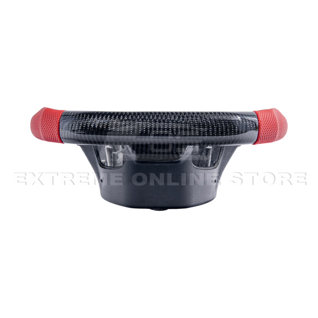 Corvette C7 Red Leather Red Stitching Carbon Fiber Steering Wheel 2014-2018