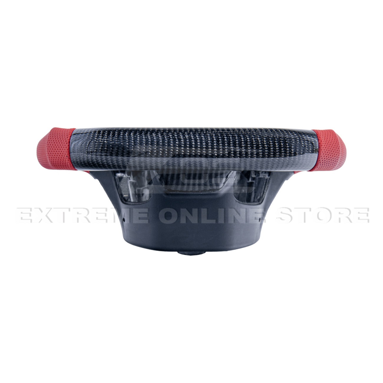 Corvette C7 Red Leather Red Stitching Carbon Fiber Steering Wheel 2014-2018