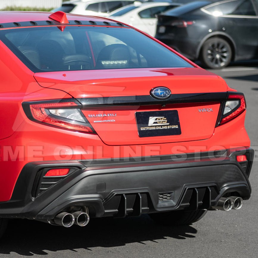 Subaru WRX VB JDM Performance Style Matte Gloss Black Rear Bumper Diffuser 2022-Present