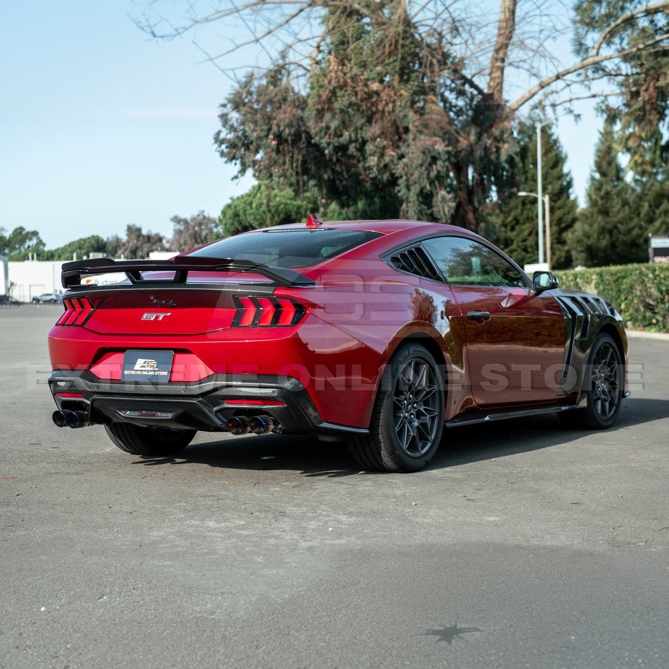 Ford Mustang S650 Dark Horse Rear Trunk Wing Gurney Flap Spoiler 2024-Up