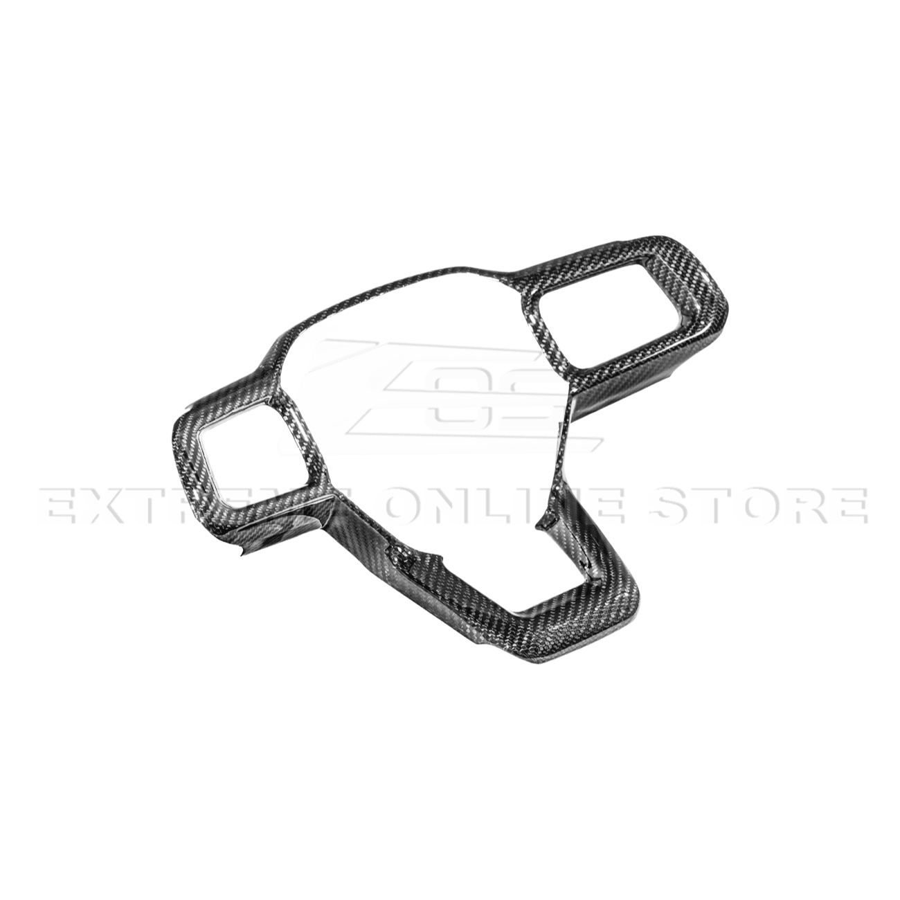 Mustang S650 Carbon Fiber Steering Wheel Trim Full Cover 2024-Up
