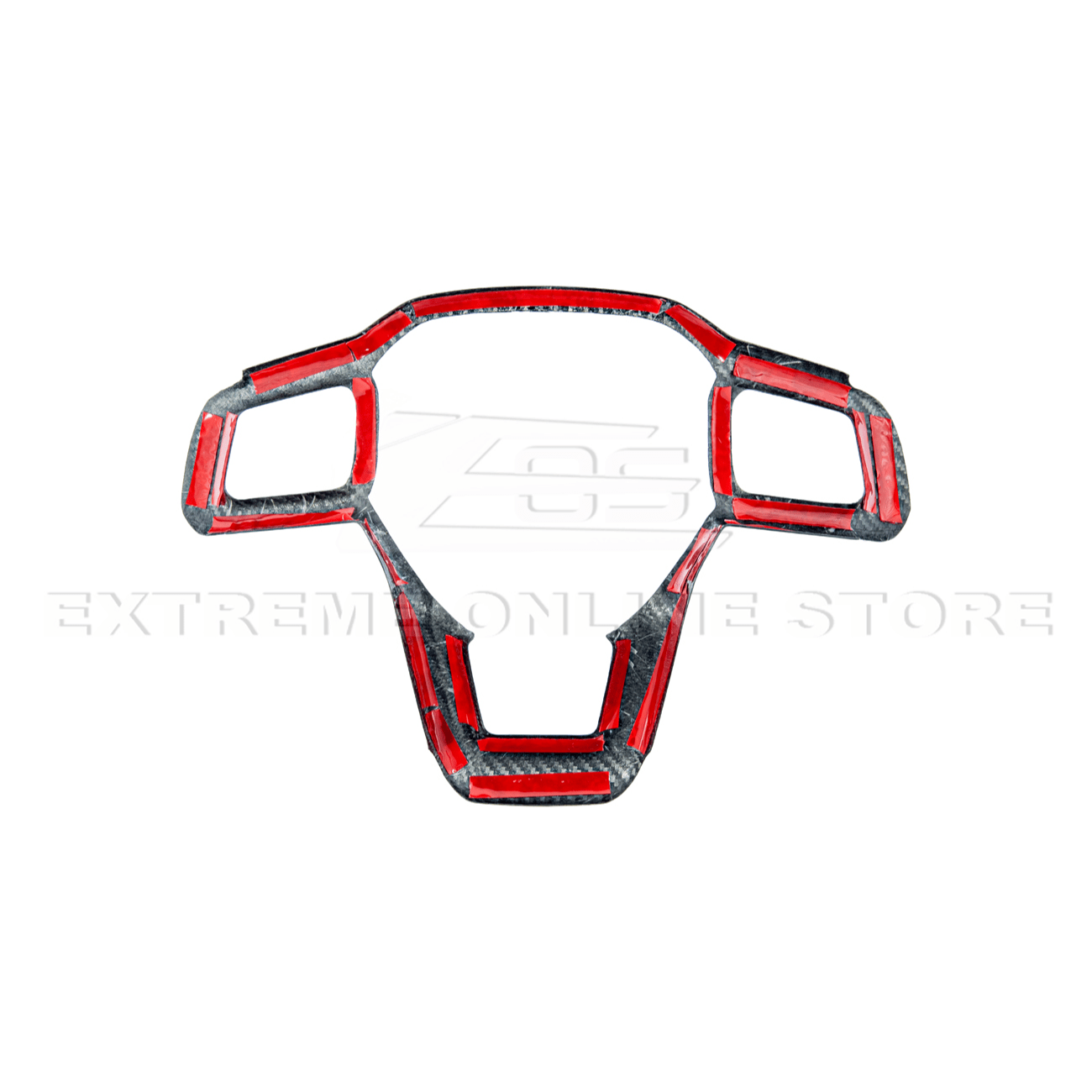 Mustang S650 Carbon Fiber Steering Wheel Trim Full Cover 2024-Up
