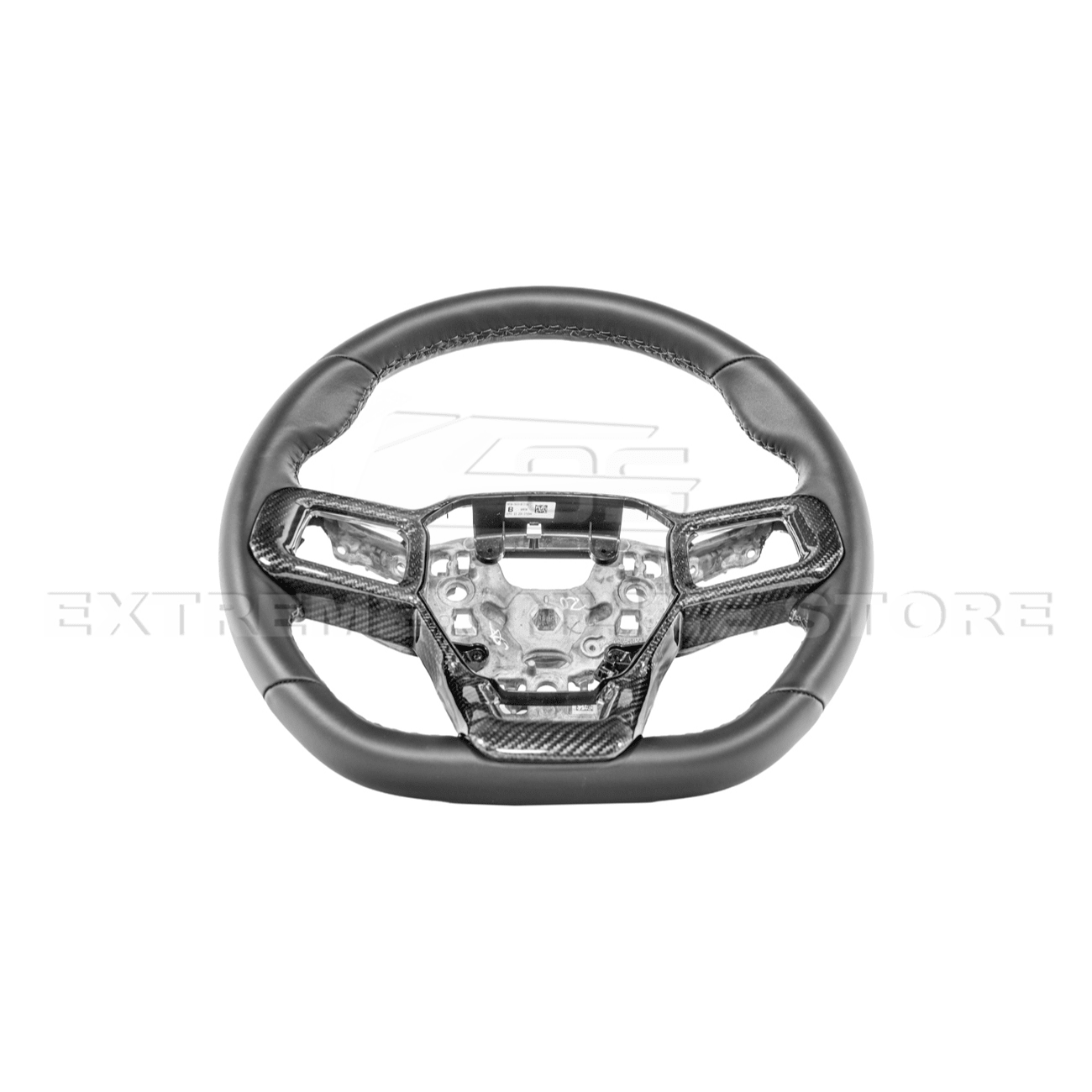 Mustang S650 Carbon Fiber Steering Wheel Trim Full Cover 2024-Up