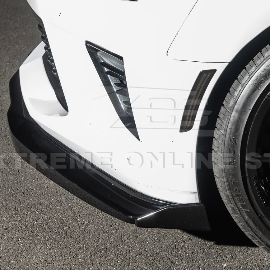 Chevrolet Camaro SS T6 Style Front Lip Splitter with Side End Caps 2016-2024