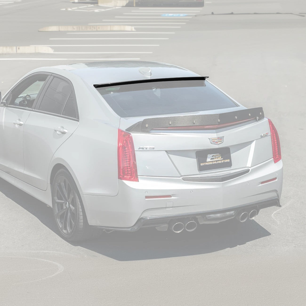 Cadillac ATS ATS-V Sedan EOS Performance Style Carbon Fiber Rear Roof Top Window Spoiler 2013-2019