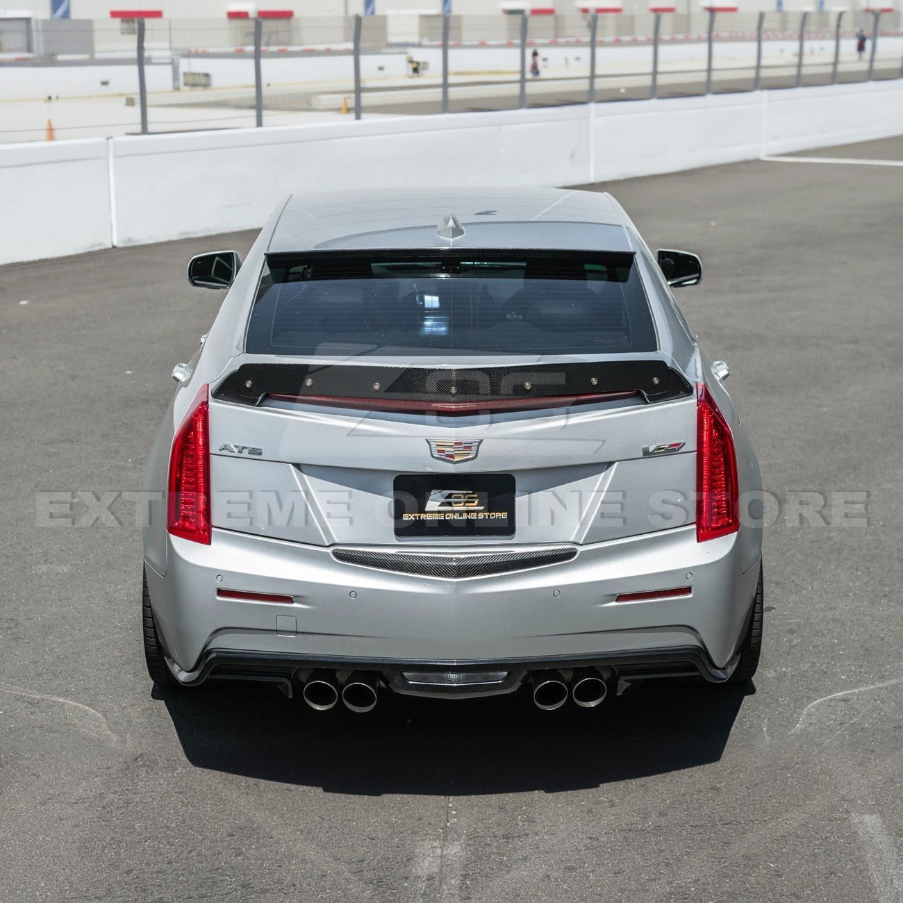 Cadillac ATS ATS-V Sedan EOS Performance Style Carbon Fiber Rear Roof Top Window Spoiler 2013-2019