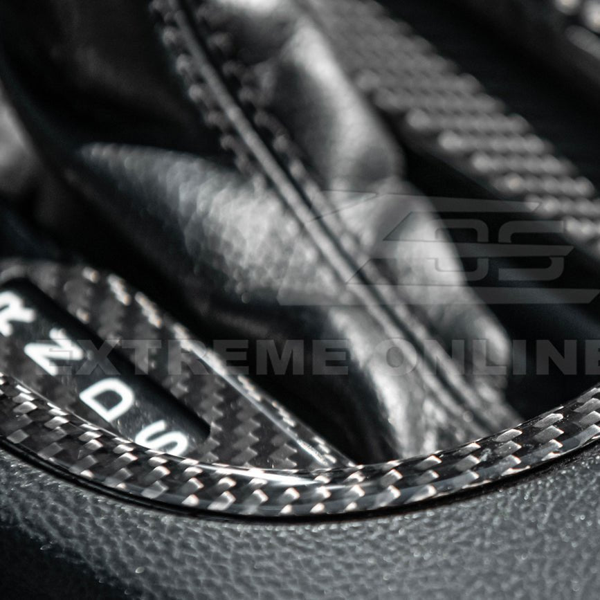 Ford Mustang S550 Dry Carbon Fiber Center Gear Shift Panel Trim Cover 2015-2023