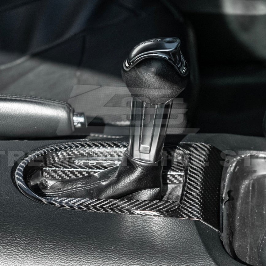 Ford Mustang S550 Dry Carbon Fiber Center Gear Shift Panel Trim Cover 2015-2023