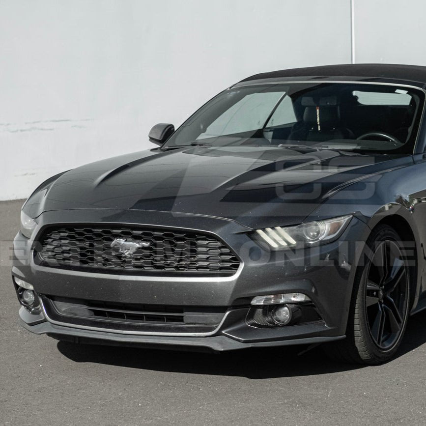 Ford Mustang S550 Dry Carbon Fiber Front Bumper Fog Light Bezel Cover Pair 2015-2017