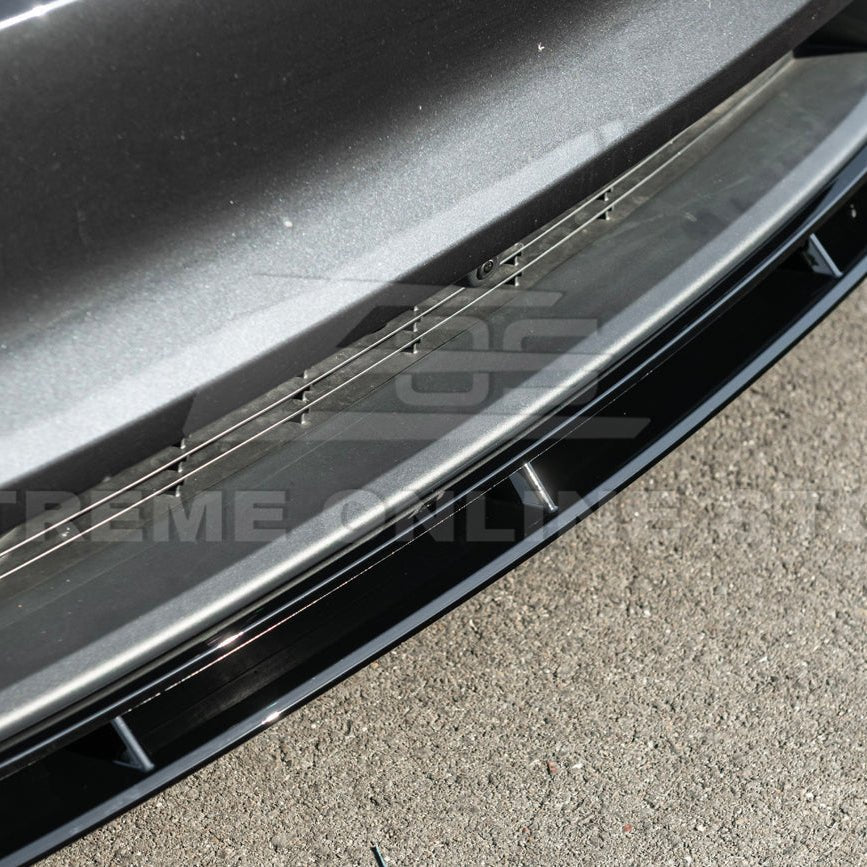 Tesla Model Y Track Style Gloss Black Front Lip Side Skirts Rear Spoiler Body Kit 2025-Up