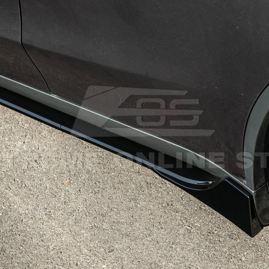 Tesla Model Y Track Style Gloss Black Front Lip Side Skirts Rear Spoiler Body Kit 2025-Up