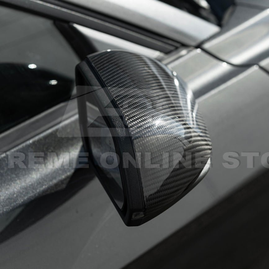 Ford Mustang S550 Dry Carbon Fiber Mirror Cap Cover Pair 2015-2023
