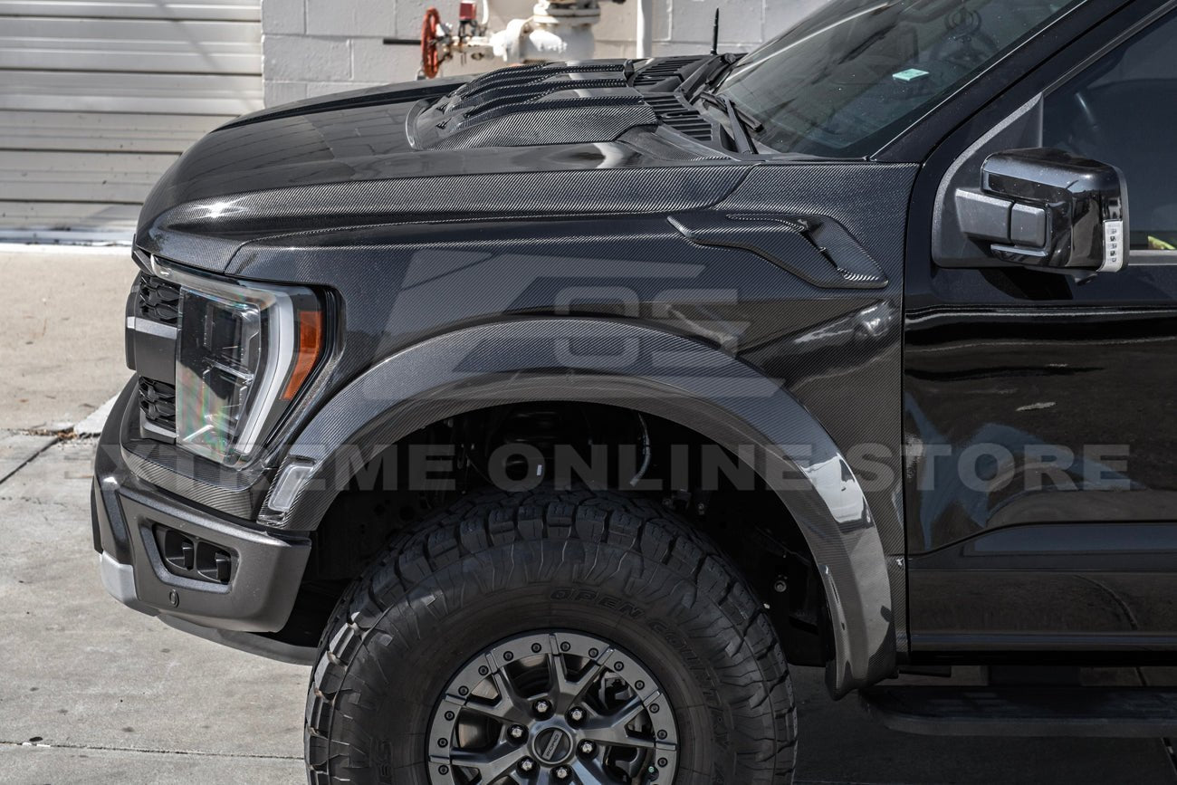 Ford F-150 Raptor Gen 3 Factory Replacement Carbon Fiber Fender Flares 2021-Up