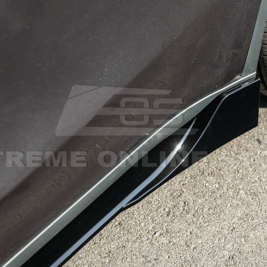 Tesla Model Y Track Style Gloss Black Front Lip Side Skirts Rear Spoiler Body Kit 2025-Up