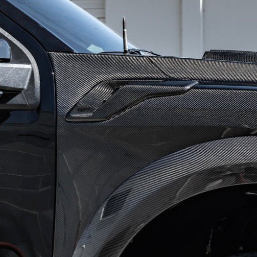 Ford F-150 Raptor Gen 3 Factory Replacement Carbon Fiber Side Fenders with Vents 2021-Up