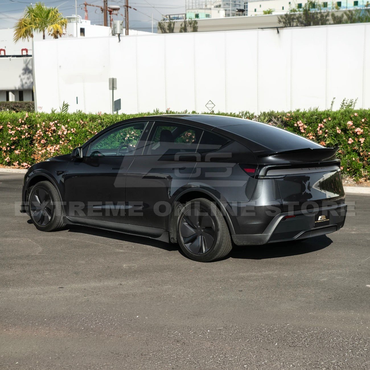 Tesla Model Y Track Style Gloss Black Front Lip Side Skirts Rear Spoiler Body Kit 2025-Up