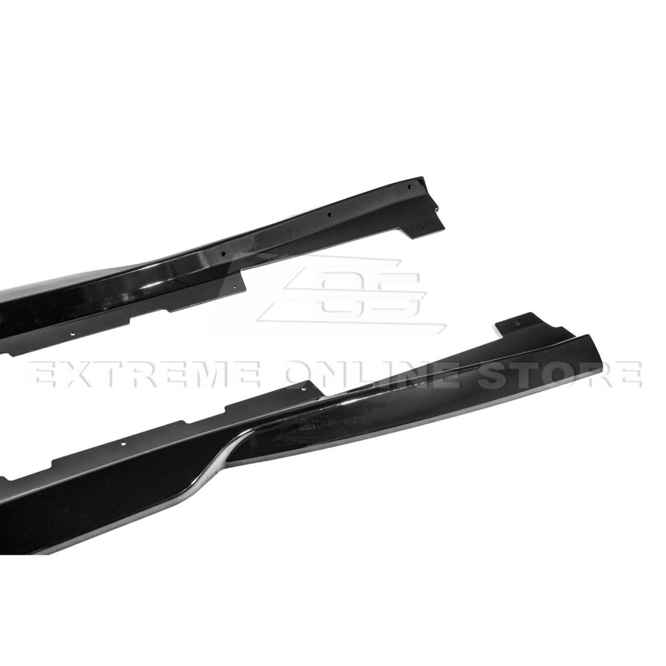 Chevrolet Camaro 6th Gen T6 Style Gloss Black Carbon Fiber Side Skirts 2019-2024