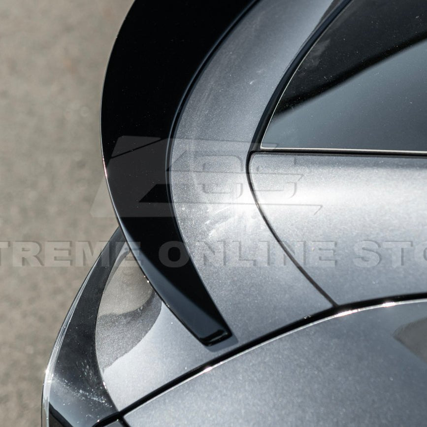 Tesla Model Y Track Style Gloss Black Front Lip Side Skirts Rear Spoiler Body Kit 2025-Up