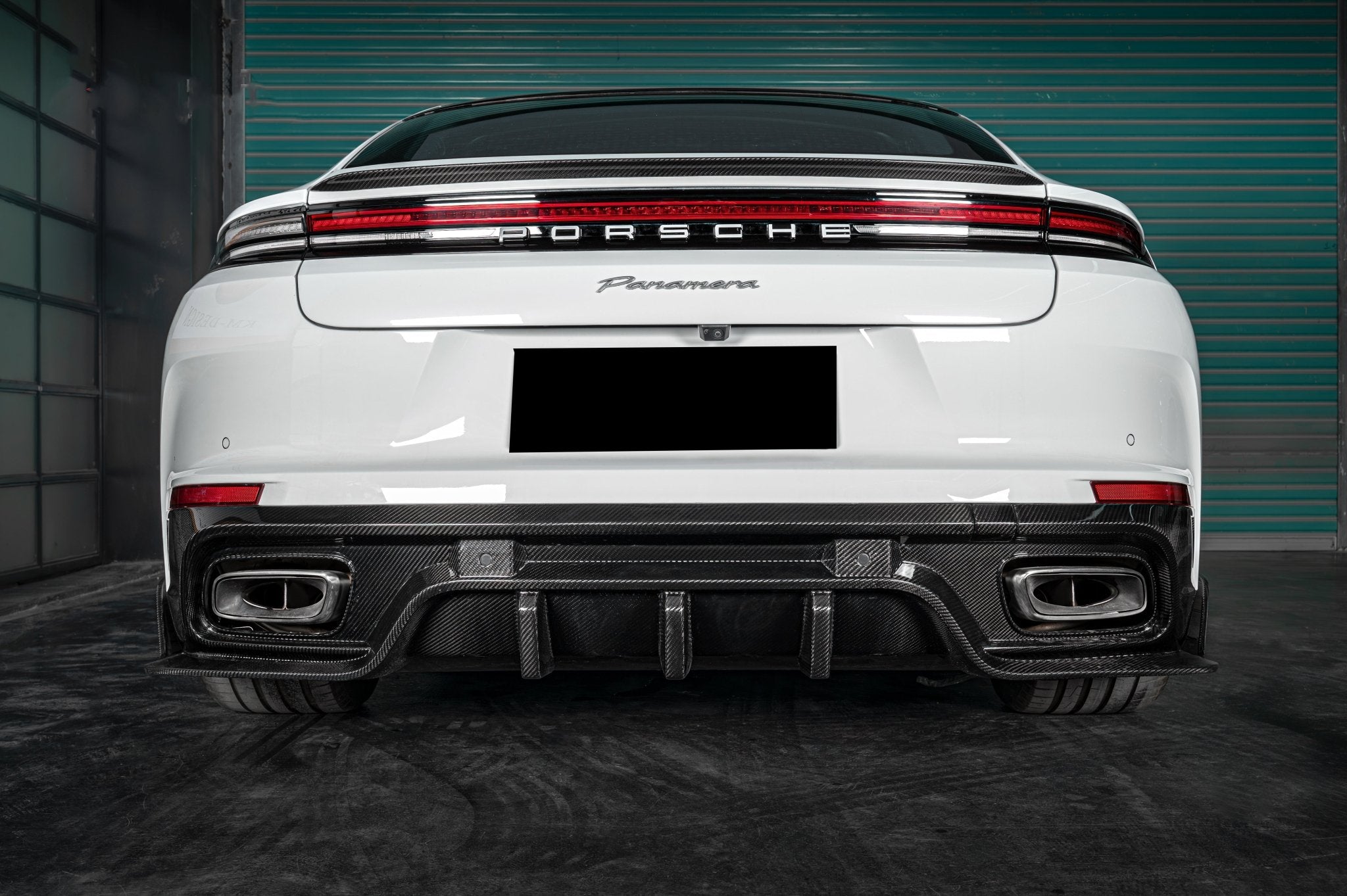 Porsche Panamera 976 KDA Style Carbon Fiber Rear Diffuser 2024-2026