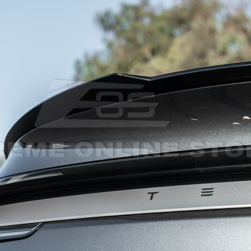 Tesla Model Y Track Style Gloss Black Rear Trunk Wing Spoiler 2025-Up