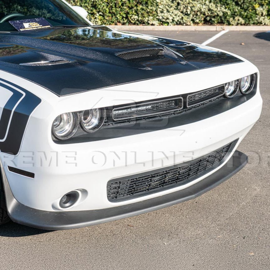 Dodge Challenger Factory Style Carbon Fiber Front Grille Trim Insert Overlay 2015-2023