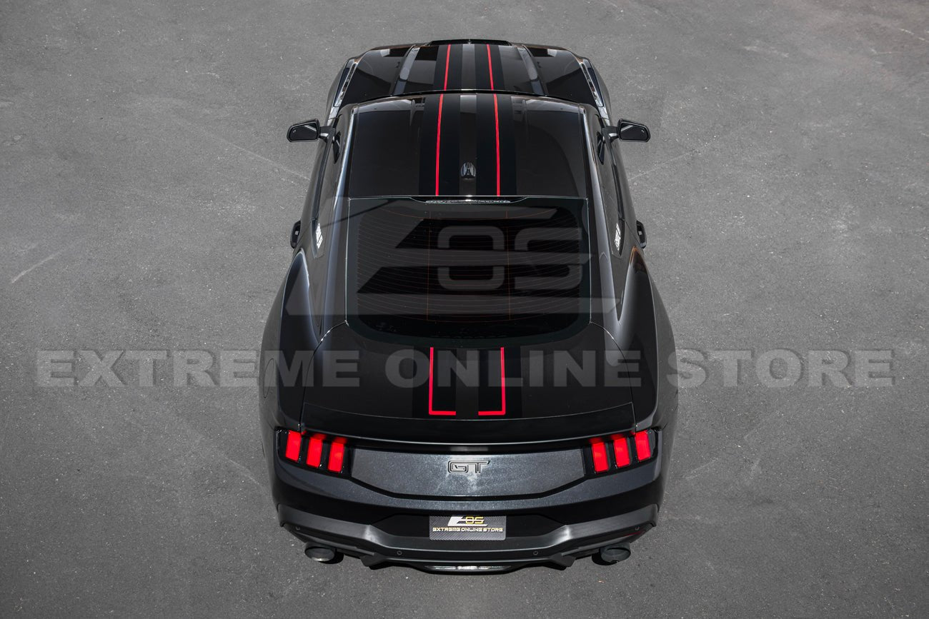 Ford Mustang S650 GT Rally Style Top Racing Stripe Vinyl Decal 2024-Up