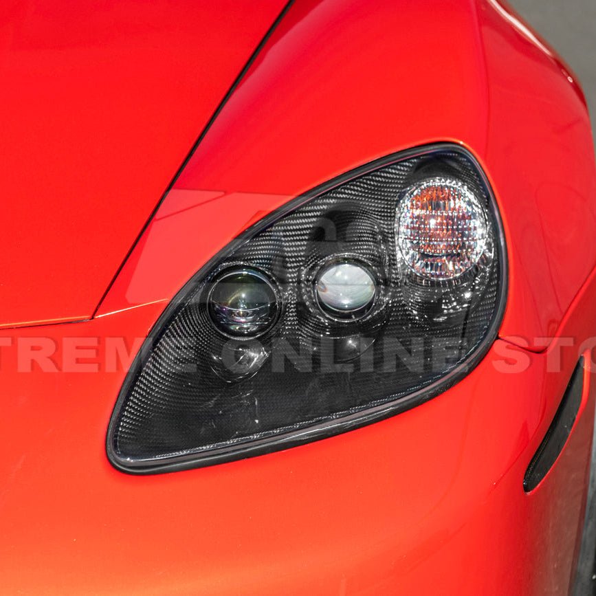 Chevrolet Corvette C6 Dry Carbon Fiber Headlight Housing Replacement 2005-2013