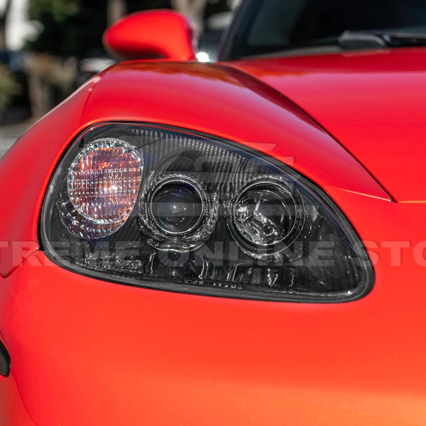 Chevrolet Corvette C6 Dry Carbon Fiber Headlight Housing Replacement 2005-2013