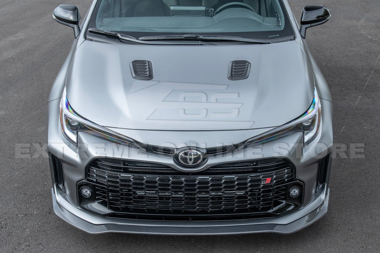 Toyota GR Corolla E210 Carbon Fiber Gloss Black Matte Black Front Lip Splitter 2023-2024