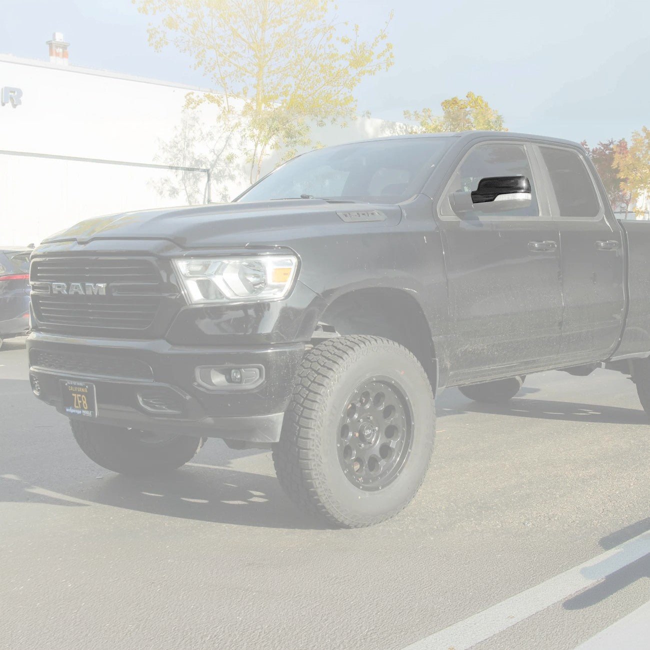 Ram 1500 Dry Carbon Fiber Factory Style Side Mirror Cap Covers 2019-Up